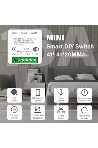 Tuya Destekli Akıllı Wifi Işık Anahtar 5 Adet