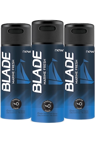 Blade Marine Fresh Erkek Sprey Deodorant 3 x 150 ML