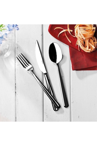 Hisar Optima Porto 30 Parça 6 Kişilik Çatal Kaşık Bıçak Takımı Inox