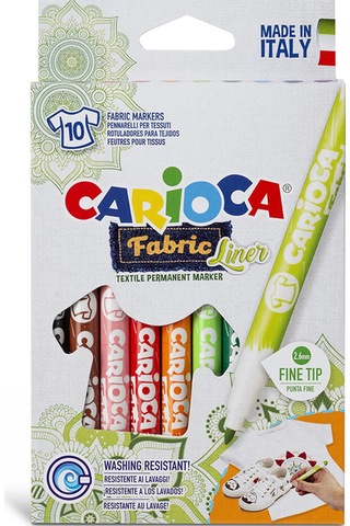 Carioca Keçeli Kumaş Boya Kalemi Fine 10 Lu