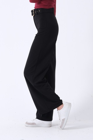 Feminist Siyah Bol Paça Pantolon 3974959