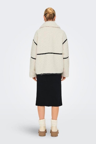 Only 15322440 Onlparıs Teddy Jacket Lıfe Otw Cc Kadın Ceket White Sand Black