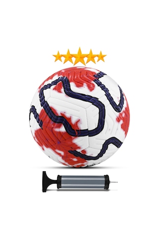 Telvesse Futbol Topu Color Pompalı Set Sert Zemin Halı Saha Futbol Topu Hibrit No:5 Çok Renkli