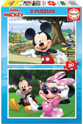 Educa 2x20 Parça Mickey Mouse Puzzle 1