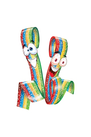 Tayaş Damla Sour Belts Licorice Rainbow Karışık Mix 72 x15 G