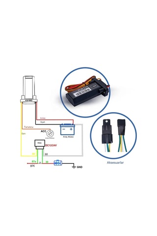 Araç Tır Minibüs Otobüs Tekne Motor Motosiklet Takip Sistemi 12v 24v Uzaktan Blokajlı Ip67 Su Geçirm