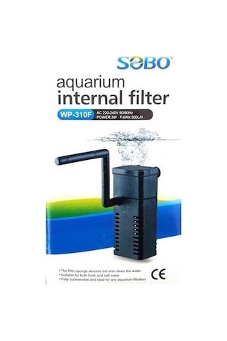 Sobo WP-310F Akvaryum Iç Filtre 3W/300 L/h Sobo WP-310F Akvaryum Iç Filtre 3W/300 L/h
