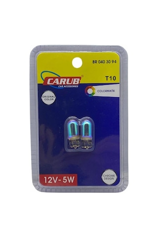 12v T10 Dipsiz Ampul 5w Sarı Diadem 2 Ad Italy