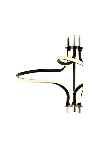 Clarita 3 Renkli Led Avize Siyah