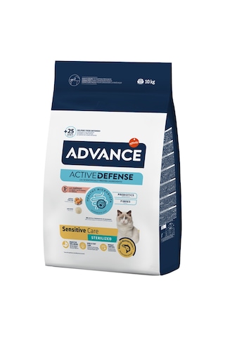Advance Sensitive Sterilised Somonlu Kısırlaştırılmış Yetişkin Kedi Maması 10 KG