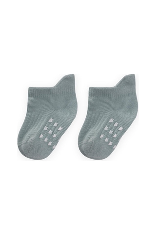 Cigit Abs Baskılı Bebe Patik Çorabı 0-4 Yaş Mint Yeşil Mint Yeşili