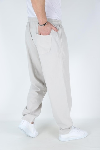 Myrab Denim Taş Renk Erkek Battal Boy Yazlık Keten Pantolon - %100 Pamuk