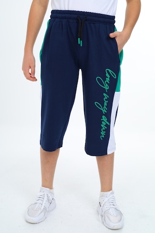 Erkek Çocuk Garni Detaylı Kapri Alt 12204 Lacivert