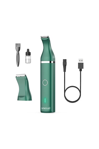 Oneisall Köpek Tırnak Ve Tüy Kesme Makinesi, Sessiz Usb Şarjlı, Çift Başlıklı Traş Aleti Erkek Bakım Ürünleri Yeşil 189436820