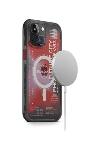 Apple Uyumlu iPhone 14 Plus Kılıf Skinarma Şeffaf Airbag Tasarımlı Magsafe Şarj Özellikli Shorai Kapak