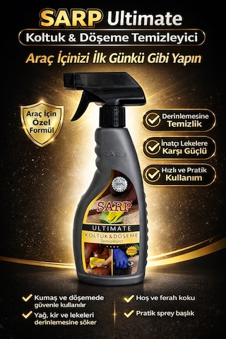 Sarp Döşeme Temizleyici Araba Koltuk Temizleme Ve Leke Çıkarıcı 500 Ml