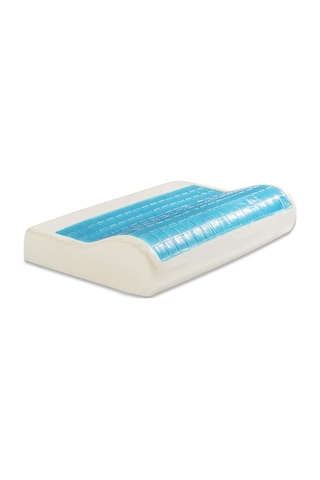 SimpleThePillow Jelli Boyun Destekli Visco Yastık Boyun Fıtığı Boyun Düzleşmesi Boyun İçin Ortopedik Boyun Yastığı 55*35*13*8