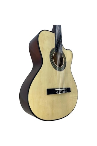 Longa Naturel 4/4 Tam Boy Klasik Gitar Kesik Kasa- Kılıf Pena Dahil