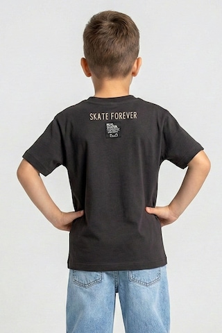 Dmb Boys & Gırls Erkek Çocuk Paten Baskılı Tshirt Füme 4-9 Yaş-2725