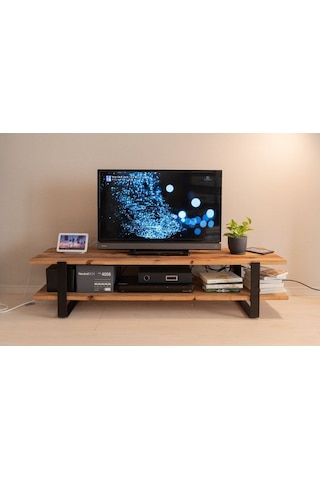 Umutpark Metal Ahşap İki Katlı Tv Ünitesi.