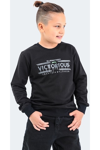 Slazenger DUNA IN Çocuk Siyah Sweatshirt