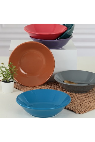 Keramika Mixed Hitit Yemek Tabağı 18 Cm 6 Adet - 406/620 Keramika Mixed Hitit Yemek Tabağı 18 Cm 6 Adet - 406/620