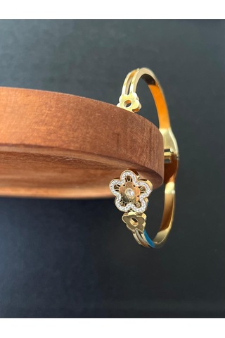 Kadın 316 L Gold Renk Paslanmaz Çelik Bileklik Altın