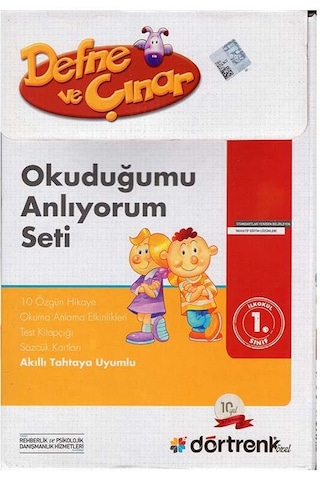 Defne Ve Çınar Okuduğumu Anlıyorum Seti Dörtrenk Yayınları