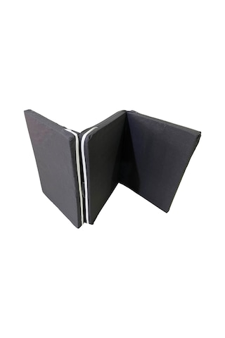 Viphomeconcept Katlanır Yer Yatağı Sünger Yatak Siyah Kırçıllı 80X180 Cm-7 Cm