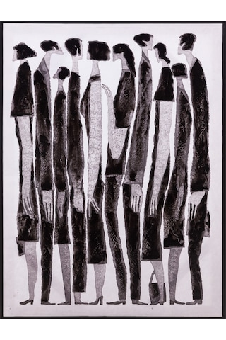 Mudo Home Homo Sapıens Çerçeveli Yağlı Boya Tablo 90x120cm