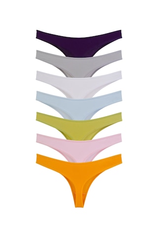 Kadın Külot Tanga 7 li Paket Likralı HARDAL 198183_R36