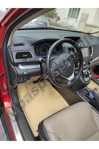 Honda Cr-V 2012-2018 Arası Bej 3D Havuzlu Paspas