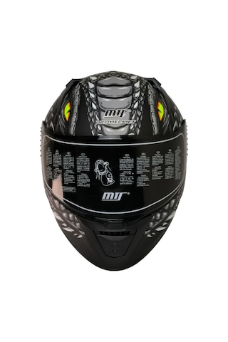 Motoanl Motosiklet Ece 22.r06 Sertifikalı Double Vizör Full Face Kask Draglax Grey Siyah - Gri