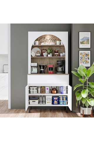 Venedik Kahve Köşesi, Çok Amaçlı Dolap, 2 Kapaklı 1 Çekmeceli Dlp