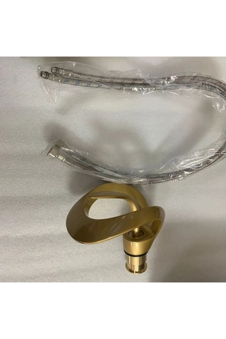 Lüks Gold Altın Şelale Lavabo Bataryası Gold