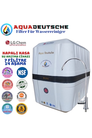 Elegance Beyaz Siyah 7 Filitre 14 Aşama 8 Litre Alkali Mineral Ve