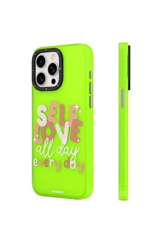 Apple Uyumlu iPhone 12 Pro Kılıf Bethany Green Tasarımlı Youngkit Sweet Language Kapak Yeşil
