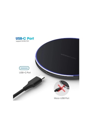 Qingmipy 50w Alüminyum Disk Masaüstü Kablosuz Telefon Şarj Cihazı