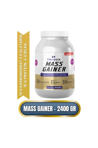 Mass Gainer 2400 Gr Çikolata Aromalı Yüksek Karbonhidrat & Protein