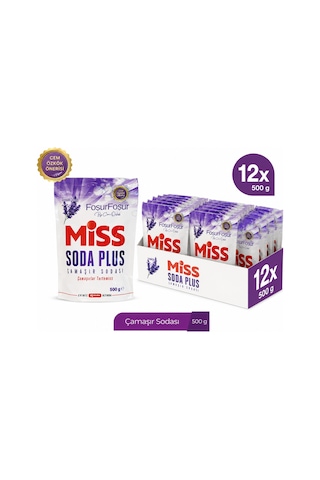 Miss Soda Plus Lavanta 500 Gr 12 Adet Miss Soda Plus Lavanta 500 Gr 12 Adet
