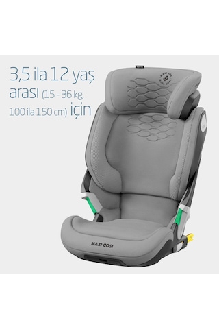 MaxiCosi Kore Pro Işık Sensörlü Adac'Lı Isofixli ISize 15-36 Kg Çocuk Oto Koltuğu Authentic Grey