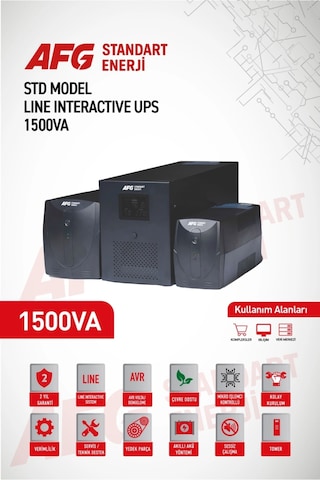 1500 Va Line Interactive Ups Std Model Kesintisiz Güç Kaynağı
