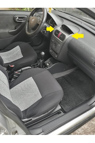 Opel Corsa C 2000-2006 / Combo C 2001-2011 Kısa Tip Havalandırma Izgara Çerçevesi Siyah