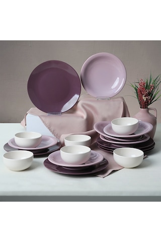 Keramika Purple Mix Yemek Takımı 18 Parça 6 Kişilik 031-451-498