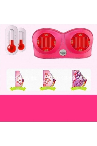 Dm Ayarlanabilir Şarj Edilebilir Elektrikli Göğüs Masaj Aleti Pembe Plug-in