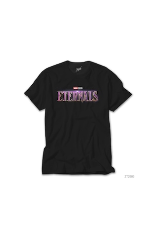 Eternals Logo Siyah Tişört Siyah