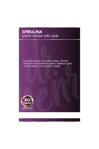 Dr. Henri Spirulina İçeren Takviye Edici Gıda 660 Mg 60 Kapsül