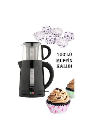 Schafer Optimal Plus Elektrikli Çay Makinesi + Muffin Kalıbı 100'lü