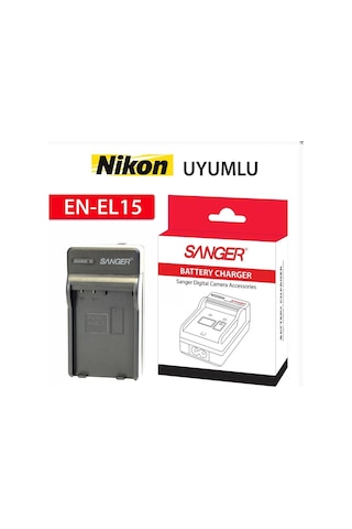 Sanger,nikon En-el15,bataryası İle Uyumlu Şarj Cihazı Aleti.
