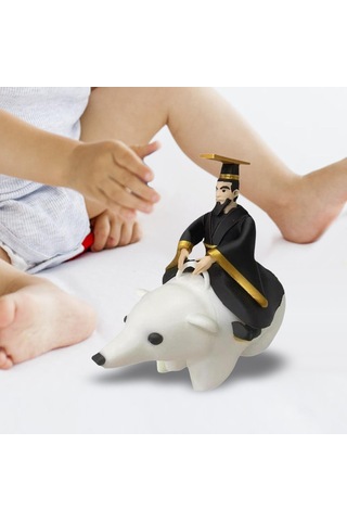 Homyl Qin Shi Huang Heykeli Sanat Eseri Masa Süsü Oturma Odası 10cmx5cmx10cm